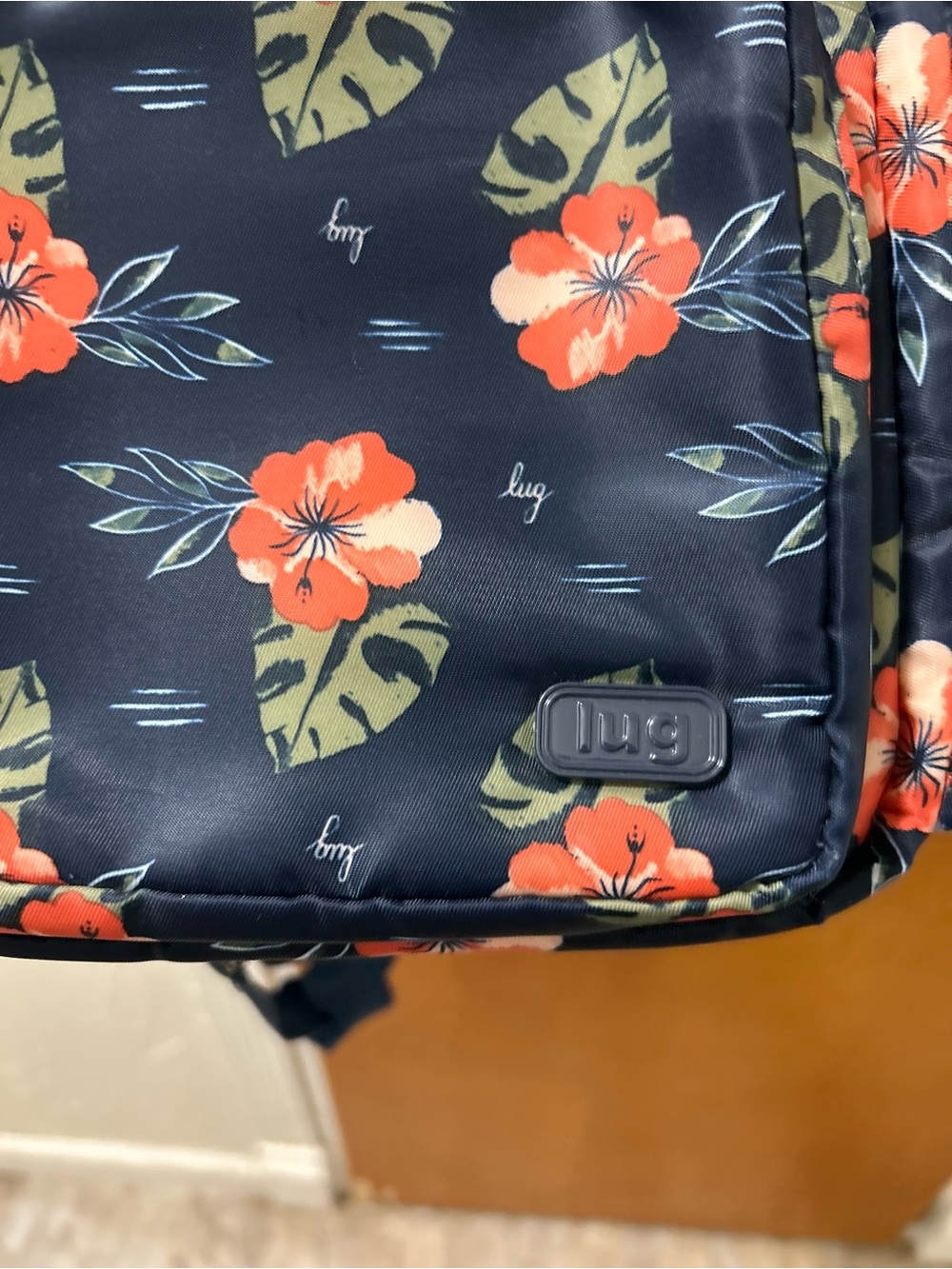 Lug Archer Floral Sling Backpack - Casual Crossbody Bag - Picture 10 of 11